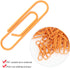 Paper Clips 180pcs, Orange 2.9x0.8cm Paper Clips Bookmarks Cute Paper Clips Small Paperclips for Office School Paper Files Organizing...