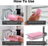 4-Pack Damp Clean Duster Sponge, Sponge Cleaning Brush, Duster for Cleaning Blinds, Glass, Baseboards, Vents, Railings, Mirrors, Window Track Groo...