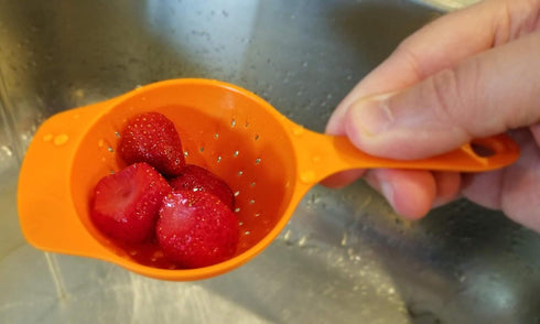 2 Piece Colander Set - Nesting Mini Colanders for Berries, Pasta, Veggies (1 Set)...