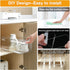 4 PCS Pull out Rail for Baskets or Bins.Storage and Organization Accessories for Cabinet,Shelves.DIY Drawer Organizers Slides...