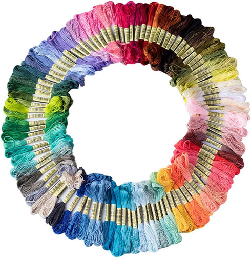 Friendship Bracelet String 50 Skeins Rainbow Color Embroidery Floss Cross Stitch Embroidery Thread Cotton Floss Bracelet Yarn, Craft Floss...