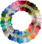 Friendship Bracelet String 50 Skeins Rainbow Color Embroidery Floss Cross Stitch Embroidery Thread Cotton Floss Bracelet Yarn, Craft Floss...