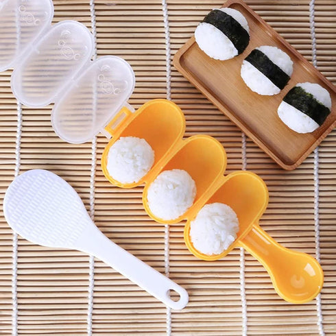 MXY Rice Ball Mould Shaker Sushi Roll Maker Kitchen Tools for Shake DIY Lunch with a Mini Rice Paddle (L-819)...