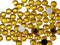 Allstarco 1000PCS 6mm SS30 Gold Topaz .TZ Acrylic Flat Back Rhinestones for Jewelry Making and Face Painting Card Making Embelishments Plastic Cra...