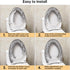 Toilet Seat Cover,Bathroom Soft Thicker Warmer with Snaps Fixed Stretchable Washable Fiber Cloth Toilet Seat Covers Pads Easy Installation& Cleani...