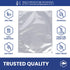 50x Wallaby 1-Cup Mylar Bag Bundle - (5 Mil - 5" x 7") Mylar Bags + 50x Labels - Heat Sealable, Food Safe, & Reliable Long Term-Food Storage Solut...