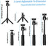 Extendable Selfie Stick Tripod for Gopro/Cell Phone/Camera, Mini Tripod with Gopro Adapter & Phone Holder, Portable Vlog Travel Selfie Phone Tripo...