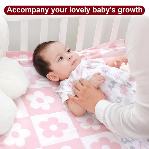 PHF 100% Cotton Baby Sleep Sack, 0-6 Months Baby Wearable Blanket, 2-Way Zipper Infant Sleeping Sack for Baby Boys Girls, 2 Pack Comfy Small Size ...