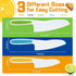 Montessori Toddler Knife Set-3PCS Kids Safe Knives for Real Cooking Kids Cooking sets Real Cooking Kitchen Tools Toddler Friendly knives...