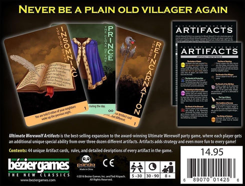 Bezier Games Ultimate Werewolf Artifacts – Expansion for Ultimate Werewolf, Party Game for Teens and Adults, Social Deduction, Werewolf Game, Fast...