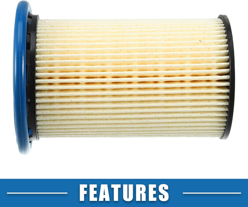 Engine Oil Filter No.7P6127177A with O Ring Oil Filter for Volkswagen Touareg 3.0L Plastic Paper Black...
