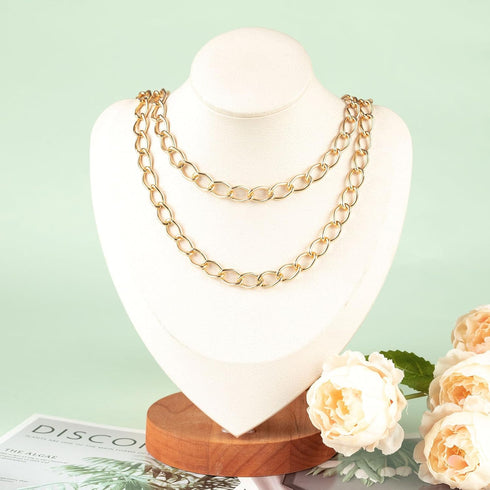 KYUNHOO 32.8FT Light Gold Plated Aluminum Chain Roll with Spool 9mm Wide Rhombus Link Chains Metal Necklace Chains for Jewelry Making DIY Bracelet...