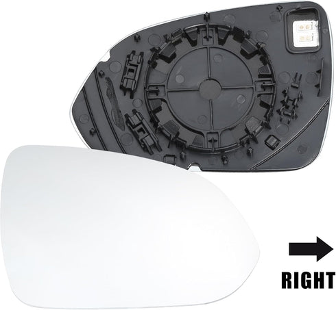 uxcell Car Right Passenger Side Heated Mirror Glass Replacement W/Backing Plate for Kia Rio 2018-2022 No.87621H9020...