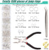 Jump Rings for Jewelry Making Kit, 1500pcs Jewelry Repair Kit for Necklace Bracelet, Lobster Clasps and Closures Repair Supplies Kit with Pliers T...