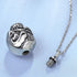 Trendy Stainless Steel Skull Pet Urn Ashes Pendant Necklace Memorial Ash Keepsake Cremation Jewelry...