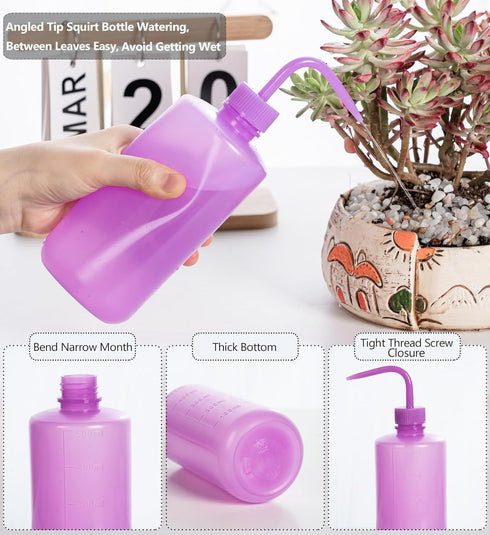 Tattoo Wash Bottle- Melphoe Water Squirt Bottle Succulent Watering, Safety Rinse Bottle Watering Tools, Economy Plastic Squeeze Washing Bottle for...