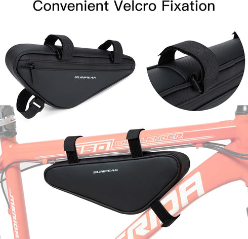 Bike Triangle Bag Bicycle Frame Pack Cycling Accessories Pouch for Cell Phone and Essentials...