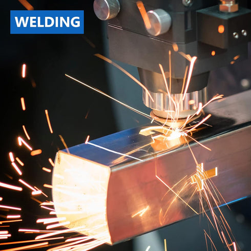 Hiboom Welders Pencil with 12 Pcs Silver Round Refills, Mechanical Pencils Metal Marker with Built-in Sharpener for Pipe Fitter Welder Steel Const...