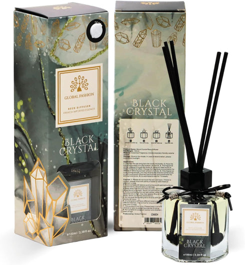 Global Fashion Reed Diffuser - Aromatherapy Reed Diffuser Air Freshener Fragrance - Perfect for Home & Office - 100ml, 03ABDA...