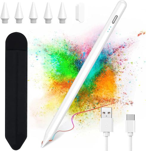 Apple Pencil for iPad 10th Generation, Stylus Pen for iPad (9/8/7/6) th Gen, iPad Pro Pencil Rechargeable, Palm Rejection - High Sensitivity with ...