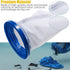 Pool Vacuum Cleaner Reusable Filter Bag with 10-Pack Ultrafine Mesh Filter Bags for Pool Blaster Water Tech Max & Catfish Ultra Pool Vacuum Sand &...