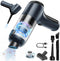 Mini Handheld Vacuum Cordless, Car Vacuum Cleaner Portable Rechargeable 3 in 1 Dust Buster & Air Blower & Pump, High Power Small Car Vacuum Cordle...