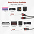 1ft RCA 1 Male to 2 Female Audio Speaker Y Adapter Splitter Cable (2 Pack)...