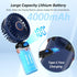 Personal Fan, Portable Hanging Neck Fan, 4000mAh USB-C Rechargeable 5-Speed Modes Powerful Desktop Fan with Base, Max 16H Run Time, Adjustable Lan...