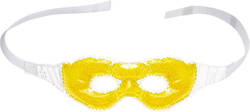 Eye See Gel Eye Mask, Yellow - Cold Compress Ice Pack with Gel Beads - Microwave Safe for Heat Therapy - Great for Puffy Eyes, Dark Circles, Dry E...