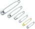 Dritz 1480 Safety Pins with Storage Box, Nickel plated Steel & Brass, Assorted Sizes (100-Count)...