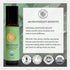 Organic Muscle Relief Essential Oil Blend Roll On, 100% Pure USDA Certified Aromatherapy for Muscle Aches & Stiff Joints with Peppermint & Ginger ...
