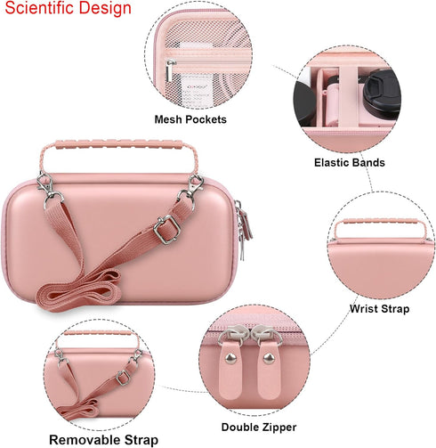 4K Digital Camera Carrying Case for Femivo/VETEK/IWEUKJLO/VJIANGER/WIKICO/Saneen/OIEXI 4K 48MP Vlogging Camera, Travel Compact Camera Storage Cove...