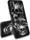 for Nokia C210 Phone Case with Skull, Ultra-Thin Soft Black TPU Shockproof Protection Cover for Nokia C210...