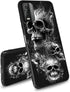 for Nokia C210 Phone Case with Skull, Ultra-Thin Soft Black TPU Shockproof Protection Cover for Nokia C210...
