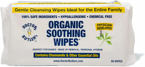 Doctor Butler's Soothing Wipes – All-Purpose Wet Wipes for Sensitive Skin, Face Wipes, and Baby Wipes with Chamomile and Essential Oils* (1 Pack –...