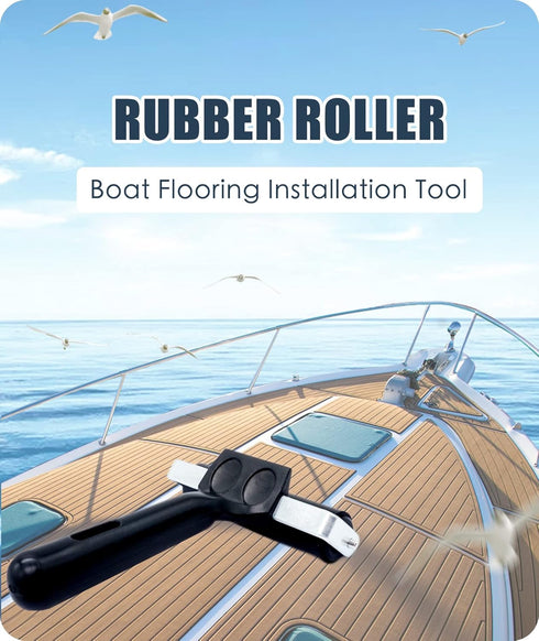 Rubber Brayer Roller for Boat Flooring Tools - Tape Roller for Decking Installation,RV Roof,Wallpaper,Broadstep Smoothing(4 inch, 2PCS)...