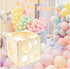 9 Holes Assemblable Wood Balloon Sizer Cube DIY Cube Tool Measurement Box for Party, Birthday, Wedding Decorations...