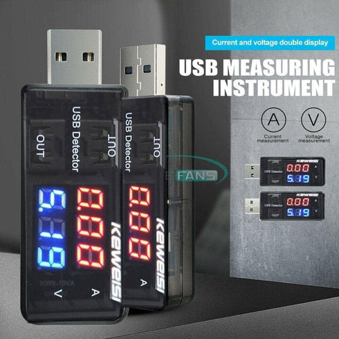 Black USB Power Meter,USB Current Meter,3-9V 0-5A Voltage Tester Multimeter,LCD Digital Multimeter Current Tester Voltage Detector, Multi Testers ...