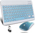 Wireless Bluetooth Keyboard and Mouse Mice Set Dual Rechargeable (Blue)...