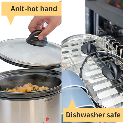 2 PACK Pot Lid Top Replacement Knob Sector Style. Kitchen Cookware Universal Replacement Pan Lid Holding Handles....