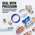 PTFE Plumbers Water Sealant Thread Tape 460" Length 1/2" Width White 5 Pack Perfect for Shower Heads and Pipe Threads...
