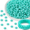 300Pcs 12mm Silicone Lentil Beads, Silicone Spacer Beads for Necklace Bracelet Making, Abacus Silicone Beads for Keychain Making and Silicone Foca...