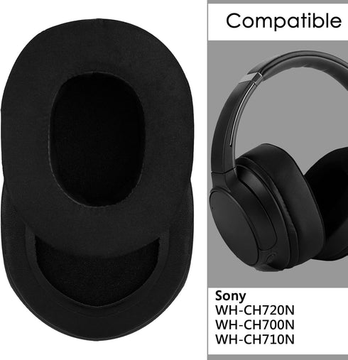 Replacement Ear Pads for Sony WH-CH720N, WH-CH700N, WH-CH710N Headphones Ear Cushions, Ear Covers, Headset Earpads (Cooling-Gel/Black)...