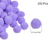 MECCANIXITY Pom Felt Balls Felting Fabric 1.5cm 15mm Light Purple for Home Crafts Project DIY Pack of 200...