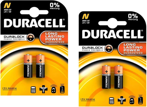 Duracell MN9100/E90/LR1 Medical Battery 1.5 V Card 2 Size N - 2 Count, 2 Pack - 4 Batteries Total,2 Count (Pack of 2)...