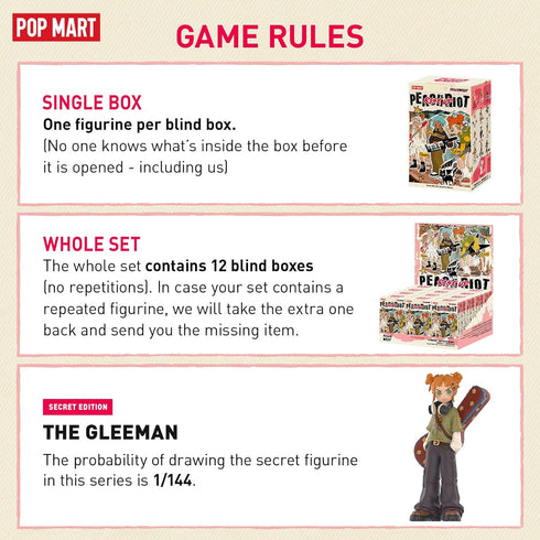 POP MART Peach Riot Rise Up Series Figures, Peach Riot Blind Box Figures, Random Design Action Figures Collectible Toys Home Decorations, Holiday ...