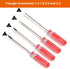 Triangle Screwdrivers Set 7 Sizes 1.4mm 1.8mm 2.0mm 2.3mm 2.7mm 3.0mm 4.2mm, SKZIRI 7in1 Triangle Screwdriver Tool Kit for Fixing Electronic Toys ...