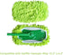 2 Packs Heavy Duty Dry Mop Head Replacement Pads for Swiffer Sweeper Mops Reusable Wet Pads Refills for Cleaning and Scrubbing...