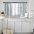 MRTREES Sheer Tier Curtains Grey 24 inch Length Kitchen Tiers Transparent Voile Sheers Short Bathroom Window Curtain Panels Cafe Curtains Light Fi...