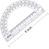 eBoot Plastic Protractor Protractor 180 Degrees, 4 Inch and 6 Inch, Clear, 2 Pieces...